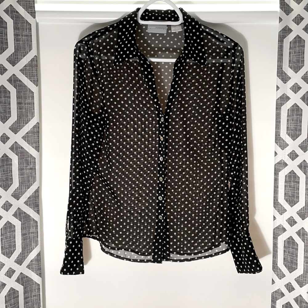 Never Worn Sheer Laura Clement Shirt